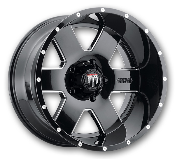 American Truxx Wheels AT155 Armor Black/Milled