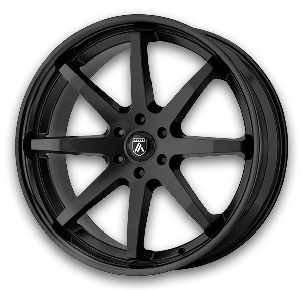 Asanti Black Label Wheels ABL-32 Kaiser Satin Black with Gloss Black Lip
