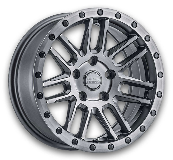 Black Rhino Wheels Arches Matte Brushed Gunmetal with Black Bolts