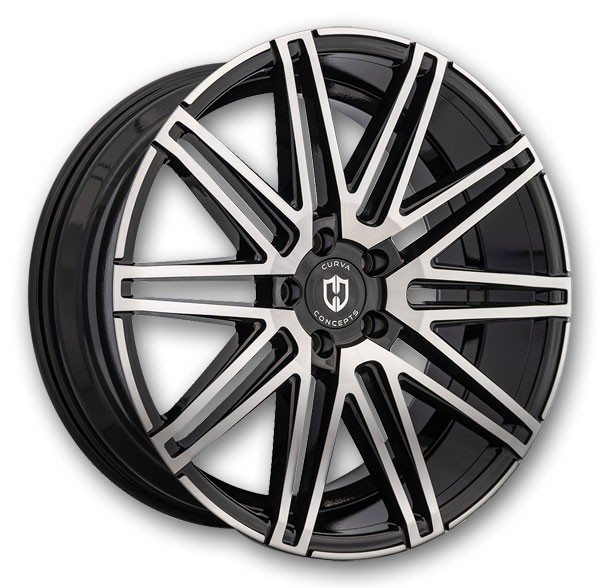 Curva Wheels C48 Black with Machined Face