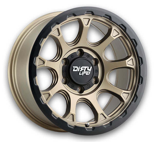 Dirty Life Wheels 9307MGD Drifter Matte Gold with Black Lip