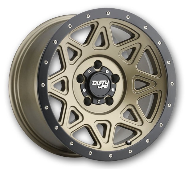 Dirty Life Wheels 9305MGD Theory Matte Gold with Black Lip