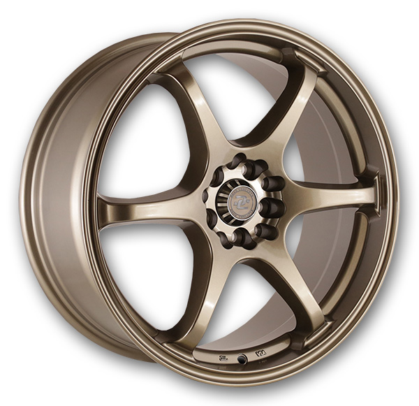 Drag Concepts Wheels DC-R25 Glossy Bronze Brushed