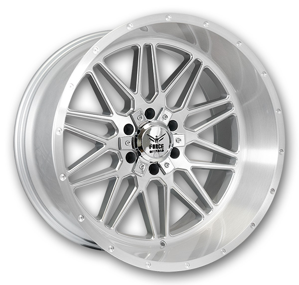 Force Offroad Wheels F44 Silver Brushed Milled