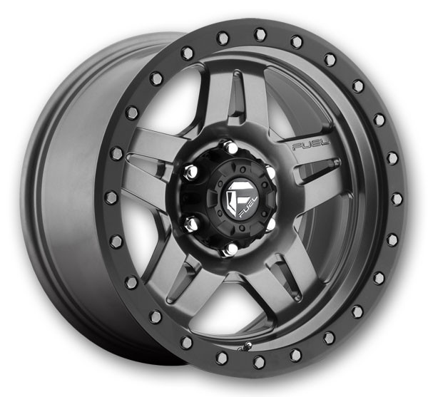 Fuel Wheels D558 Anza Anthracite with Black Ring