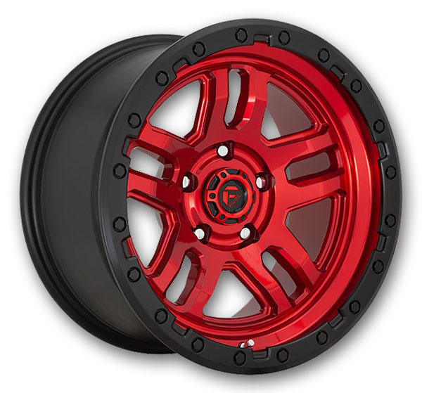 Fuel Wheels D732 Ammo Candy Red Black Bead Ring