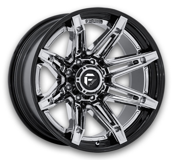 Fuel Wheels Brawl FC401 Chrome w/ Gloss Black Lip