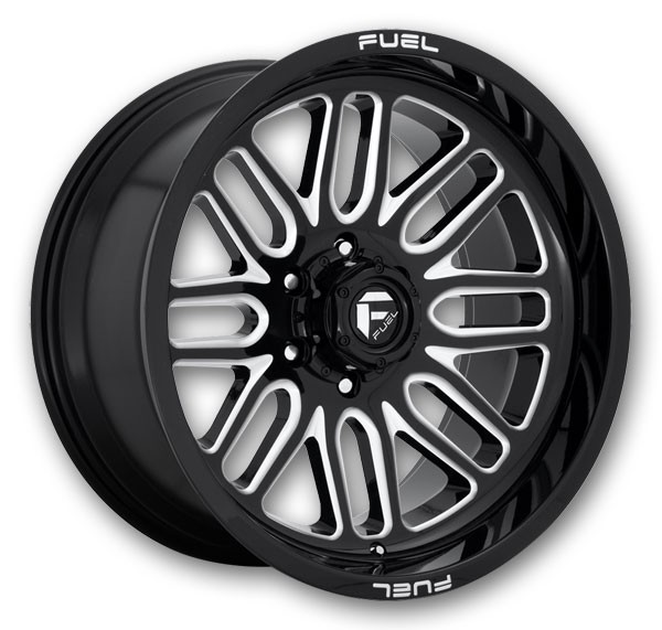 Fuel Wheels D662 Ignite Gloss Black and Milled