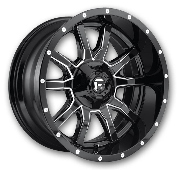 Fuel Wheels D627 Vandal Gloss Black and Milled