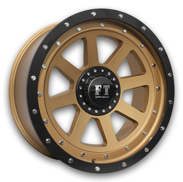 Full Throttle Wheels FT-8 Matte Bronze Matte Black