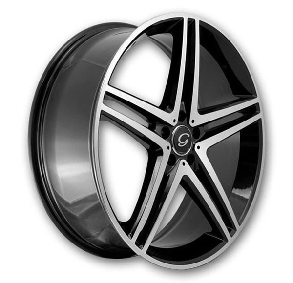 G Line Wheels G5179 Black with Polished Face
