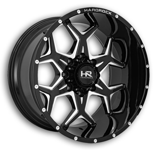 Hardrock Off-Road Wheels H507 Reckless Xposed Gloss Black Milled