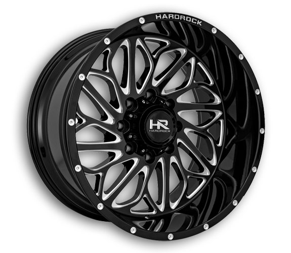 Hardrock Off-Road Wheels H508 BlackTop Xposed Gloss Black Milled