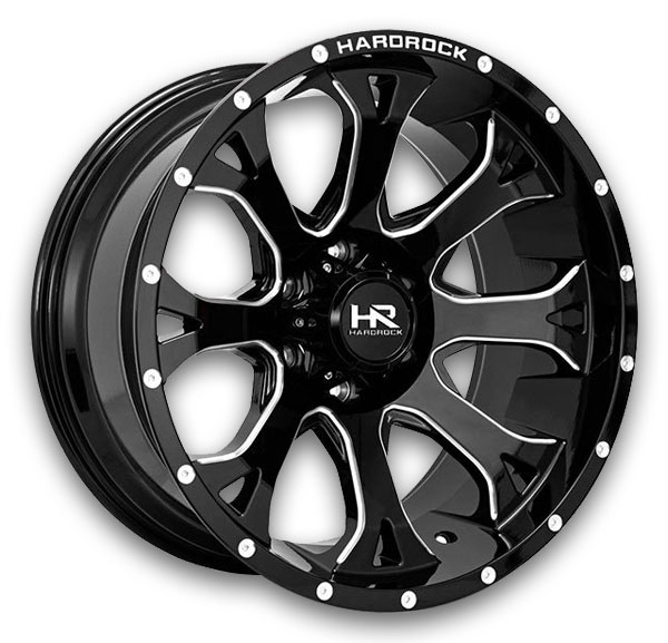 Hardrock Off-Road Wheels H505 BloodShot Xposed Gloss Black Milled