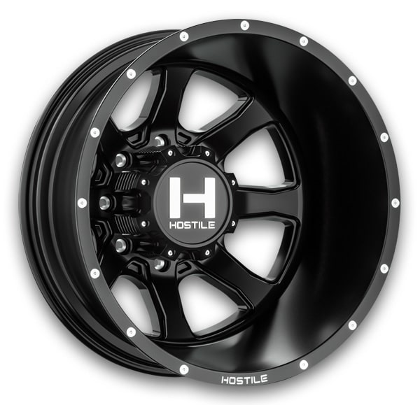 Hostile Wheels H403 Kodiak Dually Rear Asphalt