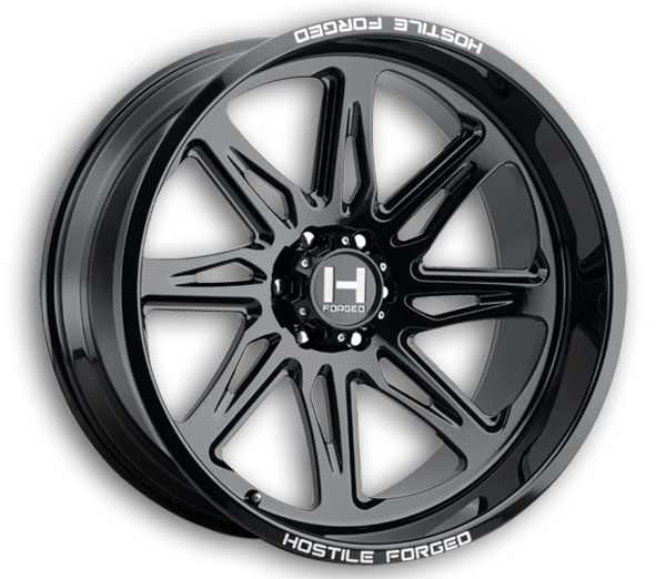 Hostile Wheels HF07 Tomahawk 8lug Gloss Black