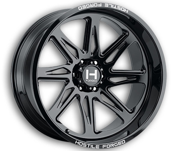 Hostile Wheels HF07 Tomahawk 6lug Gloss Black