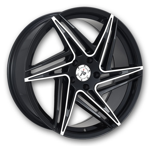 Impact Racing Wheels 606 Gloss Black With Machined Face