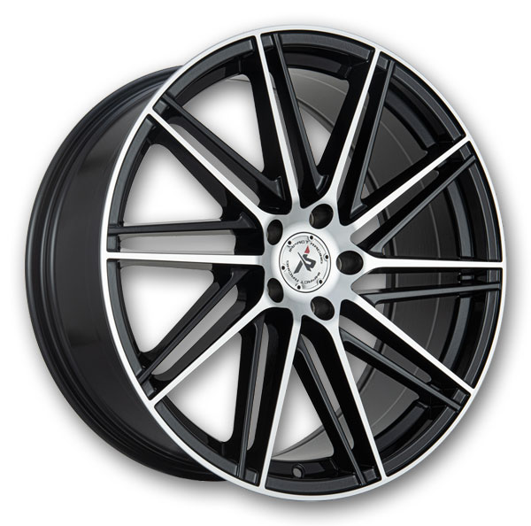 Impact Racing Wheels 609 Gloss Black With Machined Face