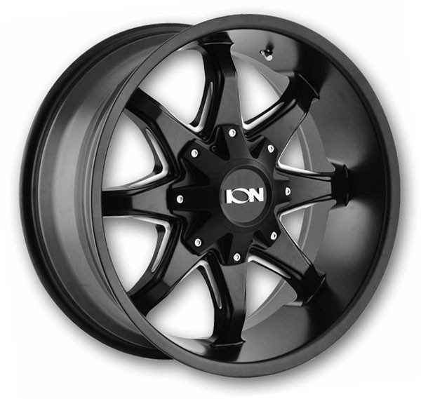 Ion Wheels 181M Black with Milled Spokes