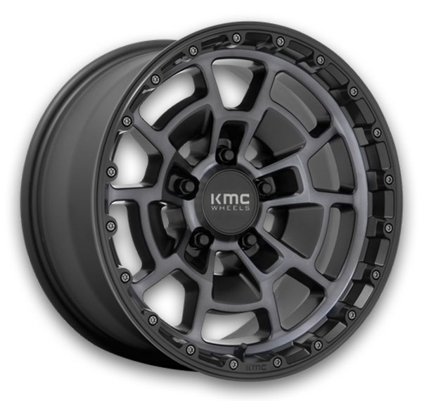 KMC Wheels KM718 Summit Satin Black with Gray Tint