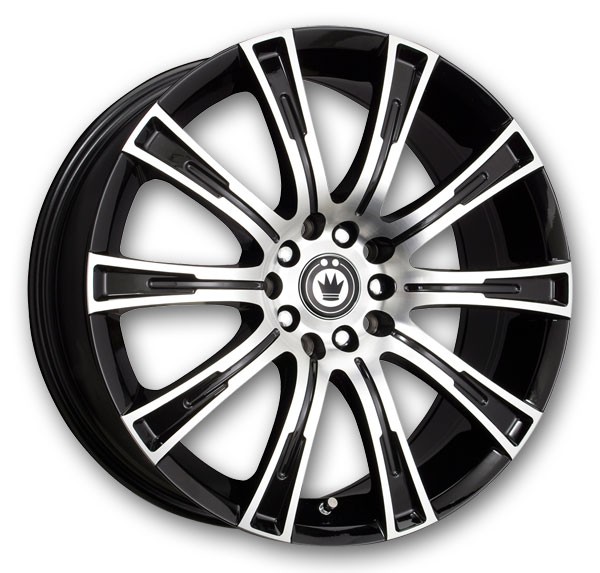 Konig Wheels Crown Black with Machined Face