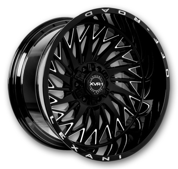 Lexani Offroad XVR-1 Wheels Compass Gloss Black With CNC Grooves
