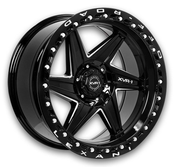 Lexani Offroad XVR-1 Wheels Karma-6 Gloss Black With CNC Grooves