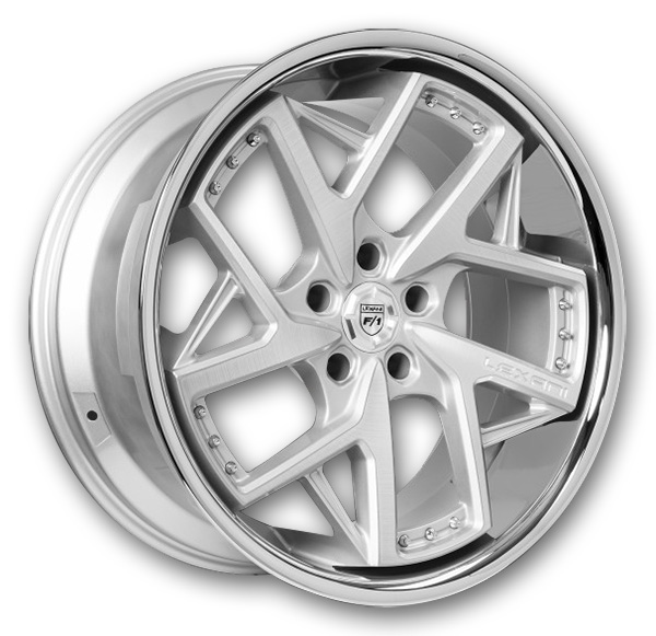 Lexani Wheels Profile Silver Brushed Center SS lip