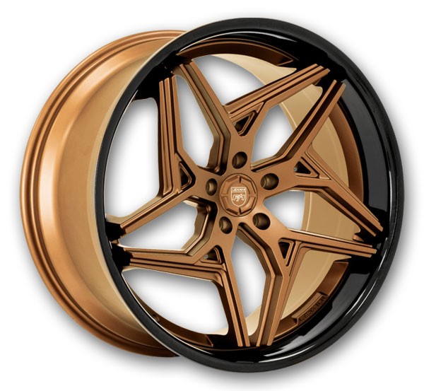Lexani Wheels Spyder Satin bronze with black SS lip