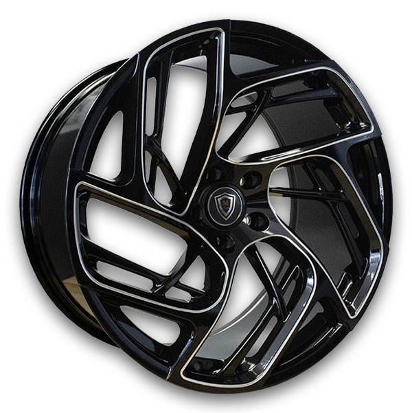 Marquee Wheels M1002 Black Milled