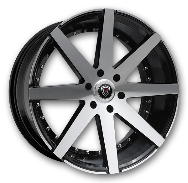 Marquee Wheels M3226 Black Machined