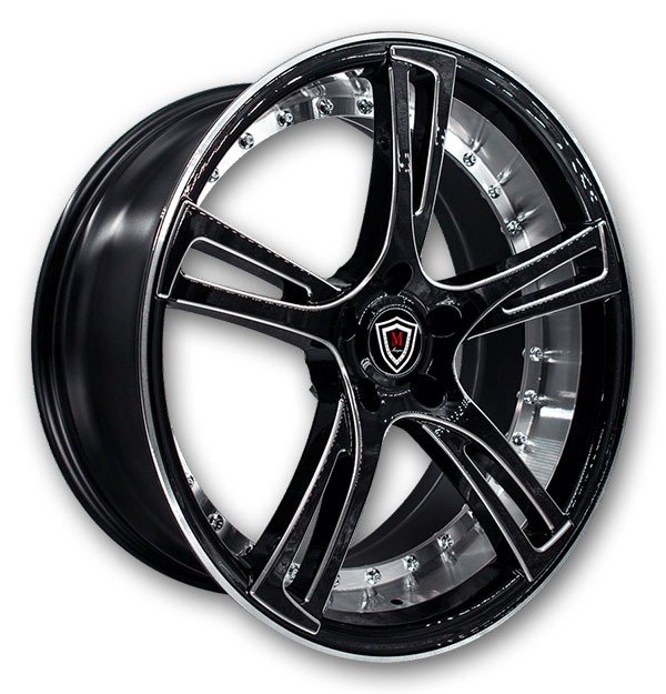 Marquee Wheels M3247 Black With Milled