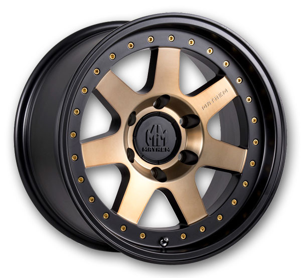 Mayhem Wheels 9300TZ Prodigy Matte Black with Bronze Tint
