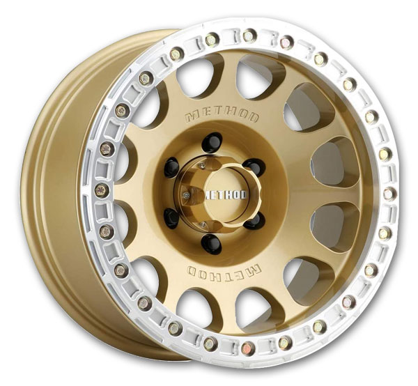 Method Wheels MR105 Beadlock Gold