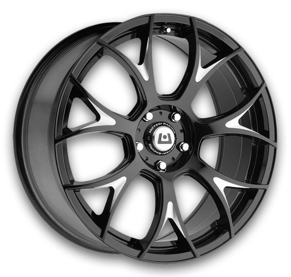 Motegi Wheels MR126 Gloss Black w/ Milled Accents