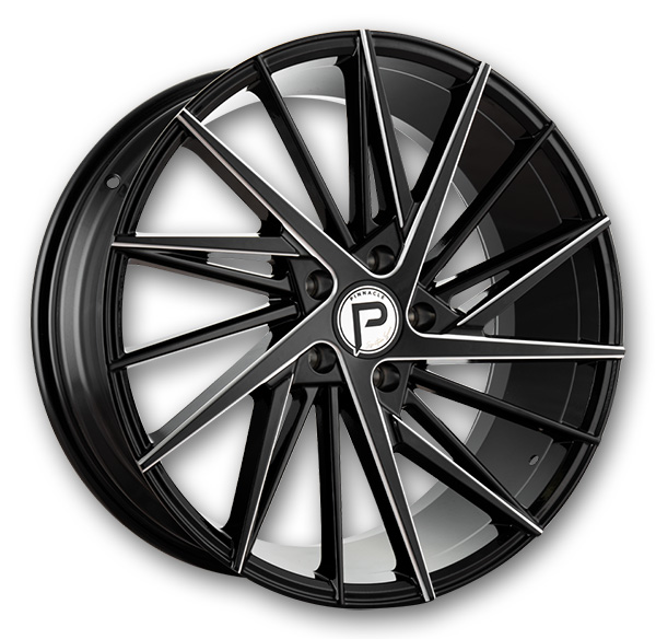 Pinnacle Wheels P208 Snazzy Gloss Black Milled