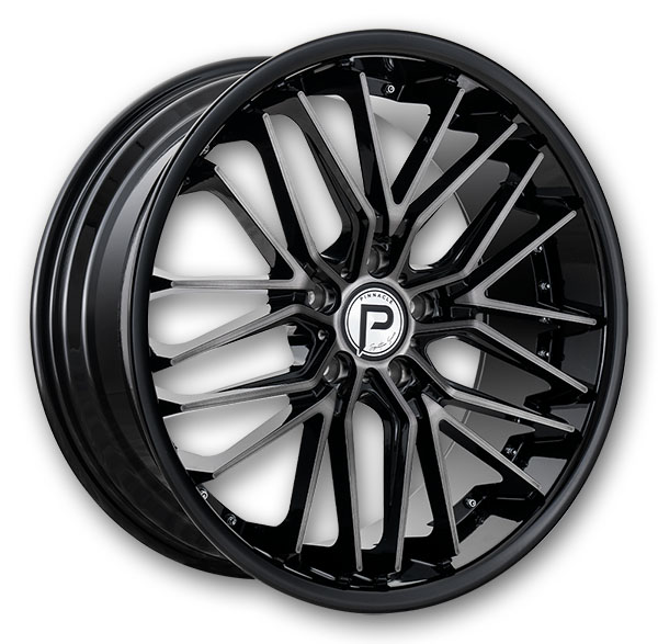 Pinnacle Wheels P214 Legacy Gunmetal Black Lip