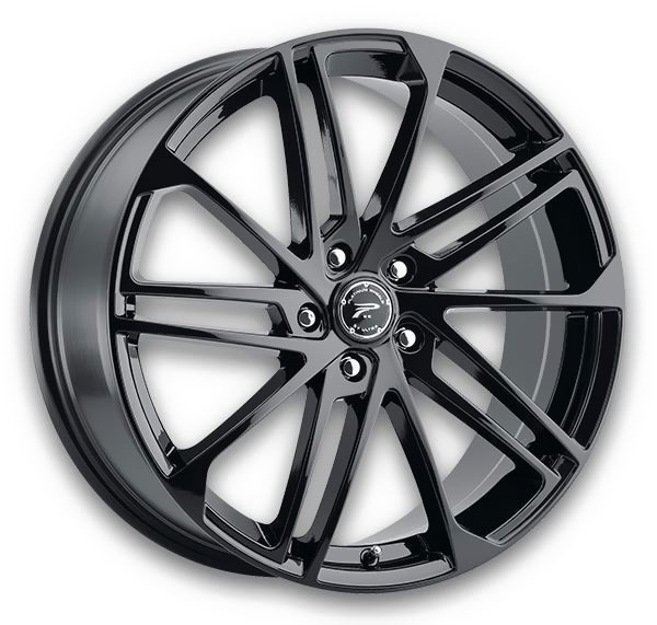 Platinum Wheels 463 Valor Gloss Black with Clear Coat