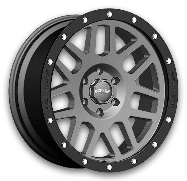 Pro Comp Wheels Vertigo PA40 Dark Gray w/ Black Lip