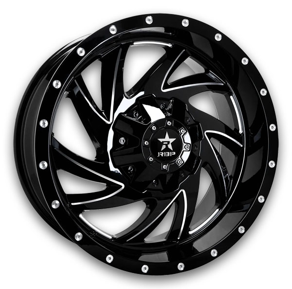 RBP Wheels 66R HK-5 Gloss Black CNC Grooves