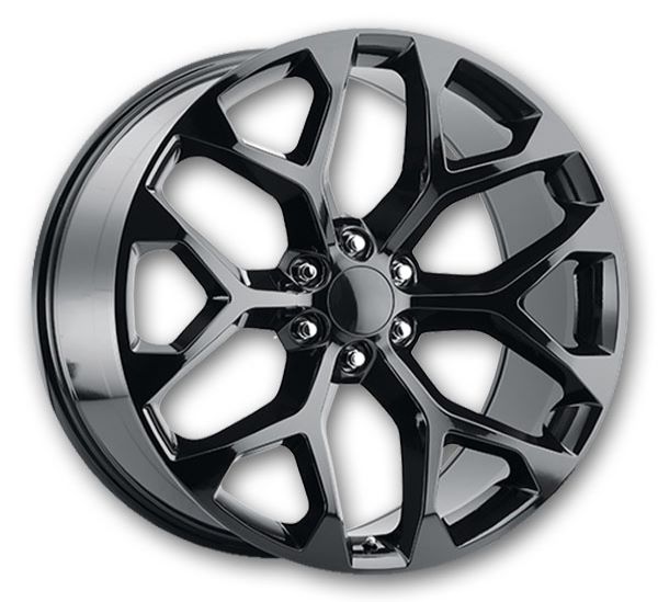 USA Replicas Wheels 781 Snowflakes Gloss Black