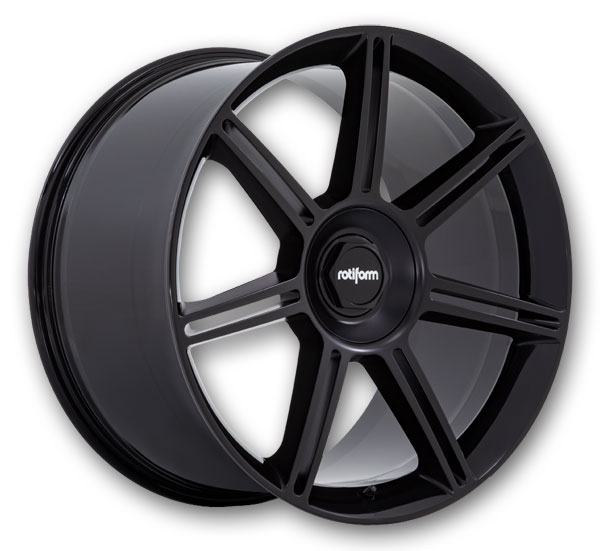 Rotiform Wheels FRA Gloss Black W/ M-Black Spokes