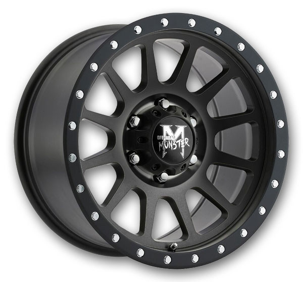 Off-Road Monster Wheels M10 All Flat Black
