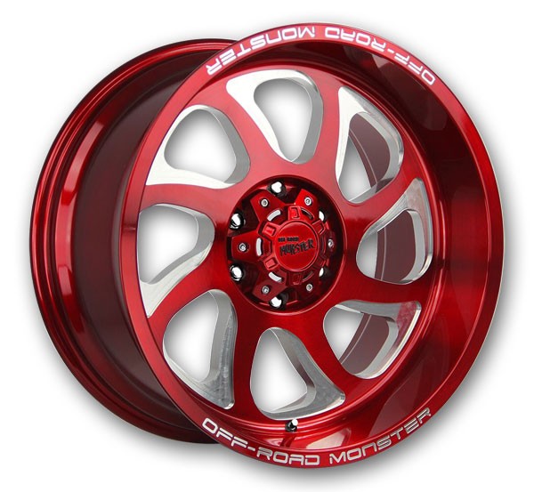 Off-Road Monster Wheels M22 Candy Apple Red