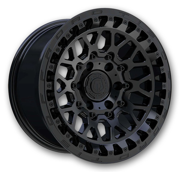 TIS Wheels 555SB Satin Black with Cast Logo & Lip Bolts