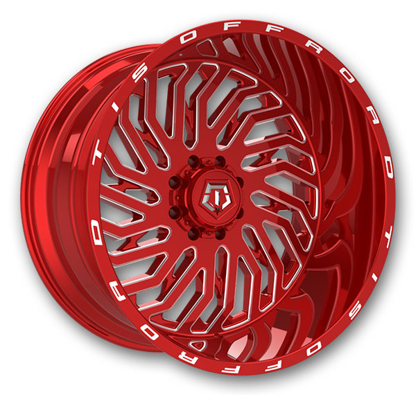 TIS Wheels 561RM Candy Red with Milled Spoke