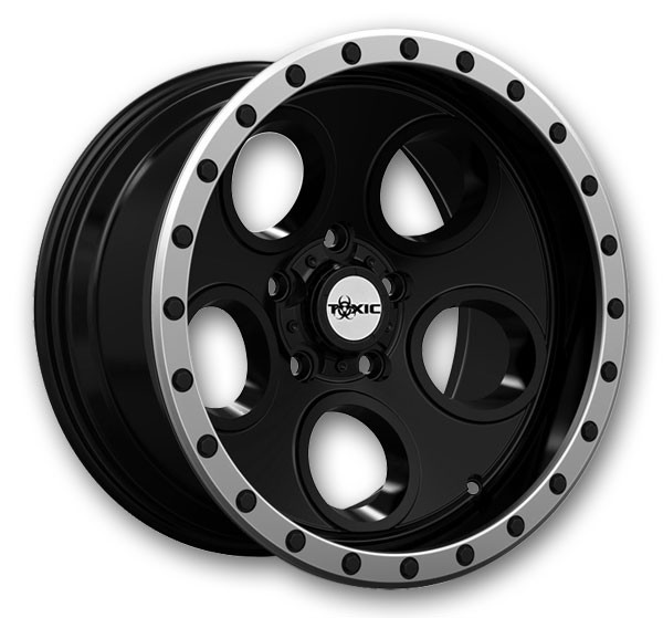 Toxic Off-Road Wheels Arsenal Black with Machined Beadlock