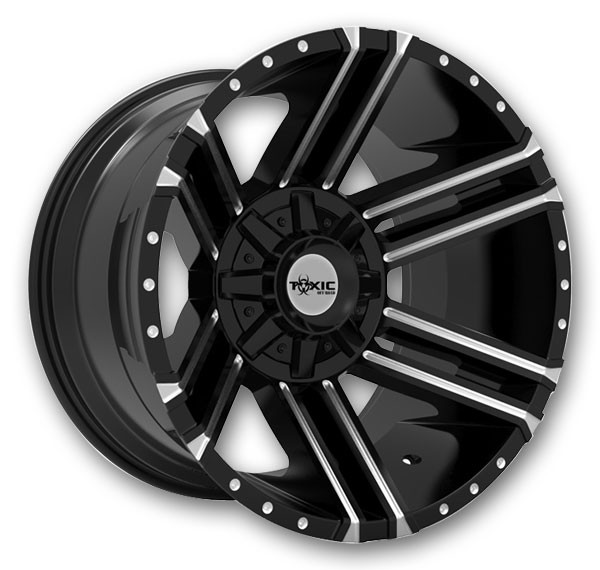 Toxic Off-Road Wheels Avenger Gloss Black and Milled