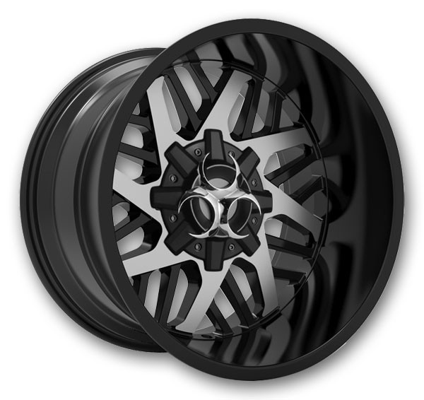 Toxic Off-Road Wheels LETHAL Machined Black